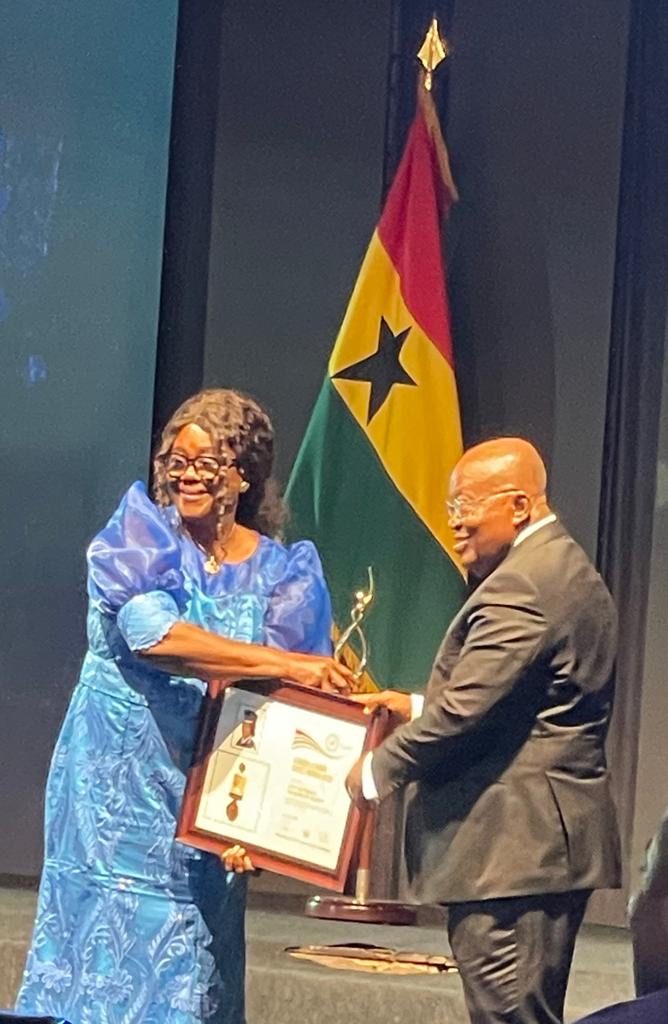 The Legacy & GADIA State Awards Honours to ACP Rtd.) Dr Patience Ashorkor Quaye. For demonstrating excellence in Corporate Leadership and Gender Empowerment.
